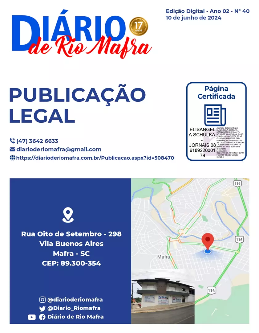 Publicação Legal nº 40